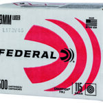 149264 Federal C9115A500 Champion Training 9mm Luger 115 gr Full Metal Jacket 500rds Bulk Package