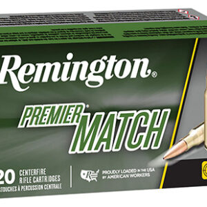 Remington Ammunition 27682 Premier Match 223 Rem 52 gr Boat Tail Hollow Point 20 Per Box/ 10 Cs