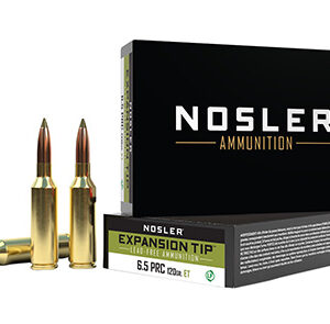 Nosler 40688 E-Tip  6.5 PRC 120 gr Spitzer E Tip Lead Free 20 Per Box/ 10 Case