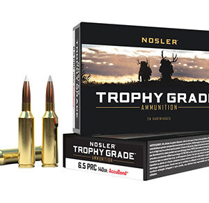 Nosler 61014 Trophy Grade  6.5 PRC 140 gr Nosler AccuBond 20 Per Box/ 10 Case