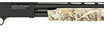 149783 Mossberg 54321 500 20 Gauge 5+1 24" Vent Rib Barrel, Black Parkerized Barrel/Receiver, Realtree Max-4 Flex Stock, Fiber Optic Sight, Manual Safety