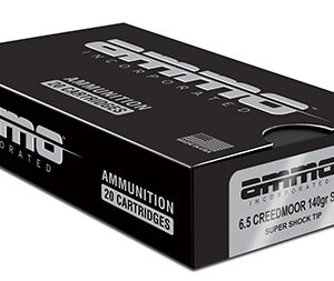 Ammo Inc 65CM140SSTA20 Signature  6.5 Creedmoor 140 gr Super Shock Tip 20 Per Box/ 10 Case