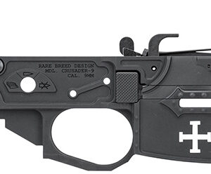 Spikes Tactical STLB960 Rare Breed Crusader  9mm Luger, Black Anodized Aluminum for AR-Platform