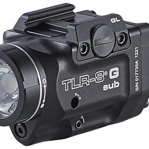Streamlight 69431 TRL-8 G Sub Gun Light with Green Laser  Black Anodized 500 Lumens White LED Glock 43X MOS/48 MOS/43X/48 with Rail