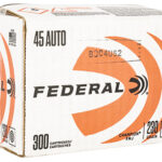 150626 Federal C45230A300 Champion Training 45 ACP 230 gr Full Metal Jacket 300 Per Box/ 1 Case