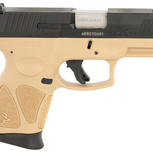 Taurus 1G3C931T G3C  Compact 9mm Luger 12+1 3.26" Matte Stainless Barrel, Tan Polymer Frame w/Picatinny Rail, Black Polymer Grips