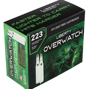 Liberty Ammunition LAOW223553000 OverWatch  223 Rem 55 gr 20 Per Box/ 50 Case
