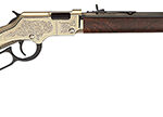 152834 Henry H004D4 Golden Boy Deluxe 4th Edition 22 Short, 22 Long or 22 LR, 16 LR/21 Short Capacity, 20" Blued Octagon Barrel, Engraved Brasslite Rec, American Walnut Stock, Ad. Buckhorn Sights