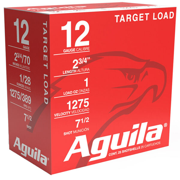 152937 Aguila 1CHB1337 Target Load Competition 12 Gauge 2.75" 1 oz 7.5 Shot 25 Per Box/ 10 Case