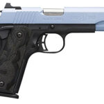 153086 Browning 051989492 1911-380 Black Label Full Size Frame 380 ACP 8+1, 4.25" Matte Stainless Steel Barrel, Polar Blue Cerakote Serrated Aluminum Slide, Matte Black Polymer Frame w/Beavertail