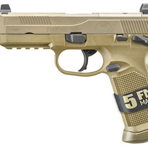 FN FNX-45 Tactical .45 ACP FDE with 5.3 in threaded barrel and night sights