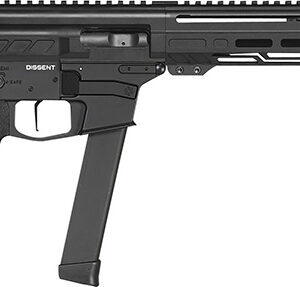 CMMG 99A68A2MB Dissent MKGS 9mm Luger 33+1 6.50", Midnight Bronze Rec, Picatinny Brace Adapter, 5.50" M-LOK Handguard, Left Side Charging Handle, Zeroed Linear Comp, TriggerTech Trigger