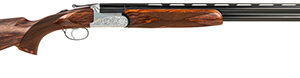 Fausti Usa, Inc 15602 Caledon  16 Gauge 2.75" 2rd 28" Blued Barrel, Engraved Stainless Rec, Wood Laser Grain Stock, Metallic Bead Sight