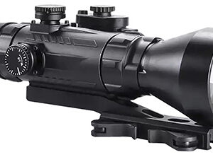 AGM Global Vision 15WP4423483111 Wolverine Pro-4 3AL1 Night Vision Rifle Scope Matte Black 4x70mm Gen 3 Auto-Gated Level 1 Illuminated Red Chevron w/Ballistic Drop Reticle