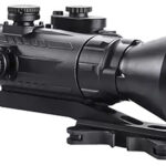 154091 AGM Global Vision 15WP4423484111 Wolverine Pro-4 3AW1 Night Vision Rifle Scope Matte Black 4x70mm Gen 3 Auto-Gated White Phosphor Level 1 Illuminated Red Chevron w/Ballistic Drop Reticle