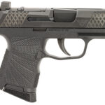 154400 Wilson Combat SIGWCP3659BSR P365 9mm Luger 10+1 (2) 3.10", Black, RMRSc Optic Cut Slide with X-Tac Pattern Serrations, Polymer Frame, Sunburst Grips, Optic Height Fiber Optic Sights, Standard Trigger