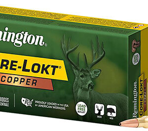 Remington Ammunition R27854 Core-Lokt Copper 308 Win 150 gr Copper Hollow Point 20 Per Box/ 10 Case