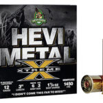 154788 HEVI-Shot HS38126 HEVI-Metal Extreme 12 Gauge 3" 1 1/4 oz Steel/ Tungsten 6/3 Shot 25 Per Box/ 10 Case