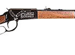 154821 Rossi RL22181WDEN19 Rio Bravo Full Size 22 LR 15+1 18" Polished Black Steel Barrel, Polished Black w/July 4 Eagle Engraving Aluminum Receiver, Fixed German Beechwood Wood Stock