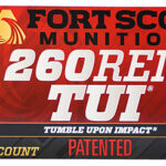 155060 Fort Scott Munitions 260130SCV2 Tumble Upon Impact (TUI) 260 Rem 130 gr Solid Copper Spun 20 Per Box/ 25 Case