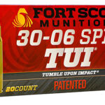 155063 Fort Scott Munitions 3006168SCV Tumble Upon Impact (TUI) Rifle 30-06 Springfield 168 gr Solid Copper Spun 20 Per Box/ 10 Case