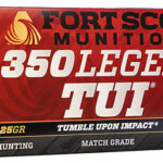 155064 Fort Scott Munitions 350125SCV Tumble Upon Impact (TUI) Rifle 350 Legend 125 gr Solid Copper Spun 20 Per Box/ 10 Case