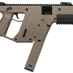 Kriss TDI SDP-E 9mm pistol Flat Dark Earth with 6.5 inch threaded barrel and MK5 rail