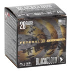 155751 Federal PWBX2854 Black Cloud 28 Gauge 3" 3/4 oz 4 Shot 25 Per Box/ 10 Case