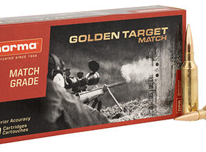Norma Ammunition 10166462 Dedicated Precision Golden Target Match 6.5 PRC 143 gr Hollow Point Boat Tail 20 Per Box/ 10 Case