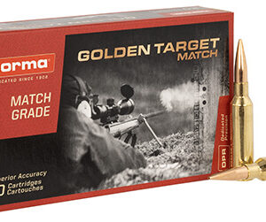 Norma Ammunition 10166522 Dedicated Precision Golden Target Match 6.5 Creedmoor 143 gr BTHP 20 Per Box/ 10 Case