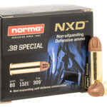 156164 Norma Ammunition 611240020 Self Defense NXD 38 Special 38 gr NXD 20 Per Box/ 10 Case