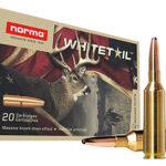 156173 Norma Ammunition 20166592 Dedicated Hunting Whitetail 6.5 PRC 140 gr Pointed Soft Point 20 Per Box/ 10 Case