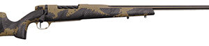 Weatherby Mark V Apex 6.5x300 Weatherby Mag rifle with Peak 44 carbon fiber stock and Accubrake ST muzzle brake in FDE