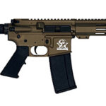 156861 Great Lakes Firearms GL15223SSPBRZ AR-15 Pistol 223 Wylde 30+1 7.50" Stainless Barrel, Bronze Rec, 7" M-LOK Handguard, Buffer Tube (No Brace), Black A2 Grip