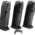 156965 Shield Arms S15COMBOG33M1C S15 Magazine Gen 3 Combo 15rd 9mm Luger Compatible w/Glock 43X/48 Black Steel 3 Pack