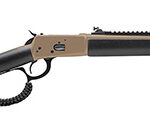 157102 Rossi 9235716U3TB R92 Carbine 357 Mag 8+1, 16.50" Threaded, FDE Barrel/Rec, Black Synthetic Furniture, Big Loop Lever, Adj. Peep Sight, Scope Mount