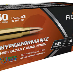 Fiocchi 223VGNT Hyperformance  223 Rem 50 gr Barnes Varmint Grenade 50 Per Box/ 10 Case