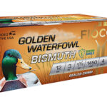 157274 Fiocchi 123GB4 Golden Waterfowl Bismuth 12 Gauge 3" 1 3/8 oz 4 Shot 10 Per Box/ 10 Case