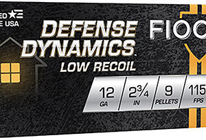 Fiocchi 12LE9P Defense Dynamics Low Recoil 12 Gauge 2.75" 1 Buck Shot 10 Per Box/ 25 Case