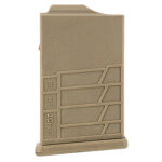 157654 Mdt Sporting Goods Inc 104447FDE AICS Magazine 10rd Extended 308/6.5 Creedmoor Short Action, FDE Polymer Fits Some Chassis/Bottom Metal (MDT/XLR/KRG/GRS/CDI/Pacific Tool & Gauge)