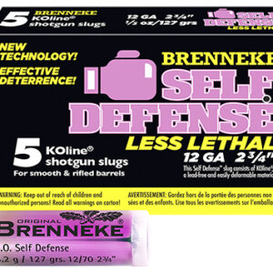 Brenneke SL122SDLL Self Defense  12 Gauge 2.75" 1/3 oz Sabot Slug Shot 5 Per Box/ 50 Case