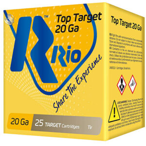 Rio Ammunition TT209 Top Target  20 Gauge 2.75" 7/8 oz 9 Shot 25 Per Box/ 10 Case