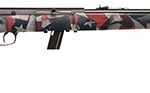 158304 Savage Arms 40222 64 F 22 LR 10+1 21", Blued Barrel/Rec (Drilled & Tapped), American Flag Synthetic Stock, Open Sights