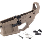 158393 Radian Weapons R0390 A-DAC 15 Lower Receiver FDE, Fully Ambi Controls, Talon 45/90 Safety, Ext. Bolt Catch, Left-Side Mag Release, Right-Side Bolt Release, Enhanced Takedown Pins