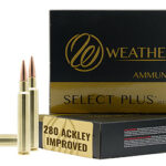 158530 Weatherby F280A150SCO Select Plus 280 Ackley Improved 150 gr Swift Scirocco 20 Per Box/ 10 Case