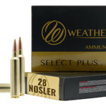 158531 Weatherby M28NS163HCB Select Plus 28 Nosler 163 gr Hammer Custom 20 Per Box/ 10 Case