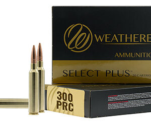 Weatherby M300P195HCB Select Plus  300 PRC 195 gr Hammer Custom 20 Per Box/ 10 Case