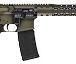 158561 Black Rain Ordnance BROWTPBGB Spec 15+ We The People 5.56x45mm NATO 30+1 16", Green Battleworn with Deep Engraving, 15" Slim M-LOK, Magpul Grip/Carbine Stock, Castle Flash Hider