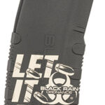 158738 Black Rain Ordnance MAG30LETITRAINB Magazine 30rd 223 Rem/5.56 NATO Let It Rain Bullet Engraving Fits AR-15 Platform