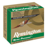 15905 1 Remington Ammunition 28620 Nitro Pheasant 12 Gauge 2.75" 1 1/4 oz 4 Shot 25 Per Box/ 10 Cs